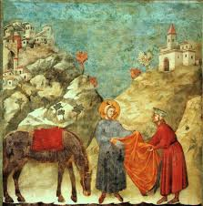 San Francesco dona il mantello al povero